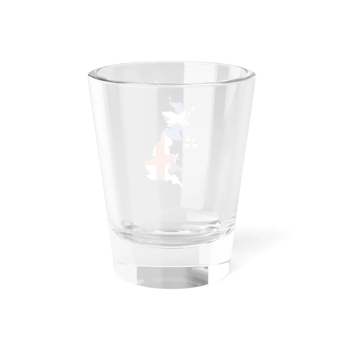 Flag-map of the United Kingdom subdivisions (United Kingdom) Shot Glass 1.5oz - Go Mug Yourself