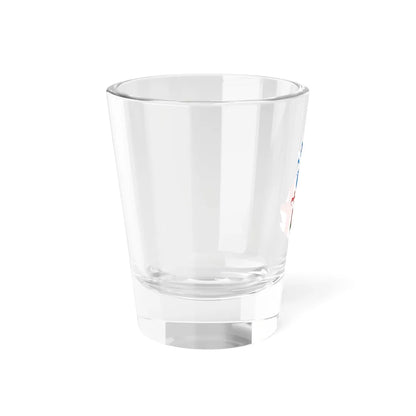 Flag-map of the United Kingdom subdivisions (United Kingdom) Shot Glass 1.5oz - Go Mug Yourself