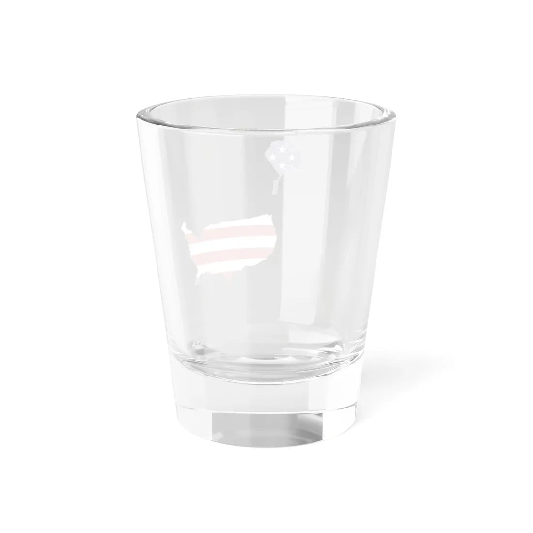 Flag-map of the United States 50 states (United States) Shot Glass 1.5oz - Go Mug Yourself