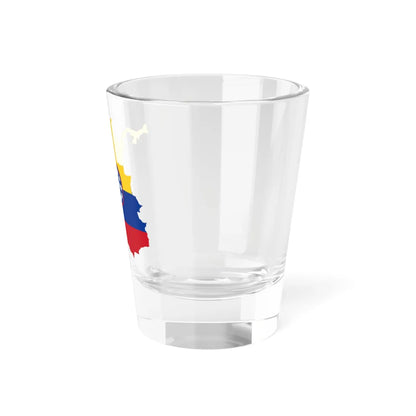 Flag-map of the United States of Colombia (Panama) Shot Glass 1.5oz - Go Mug Yourself