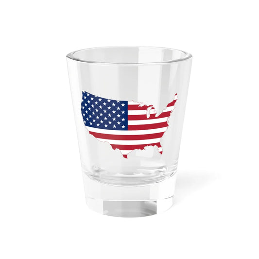 Flag-map of the United States (United States) Shot Glass 1.5oz 1.5oz - Go Mug Yourself