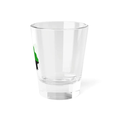 Flag-map of the Ural Republic (Russia) Shot Glass 1.5oz - Go Mug Yourself