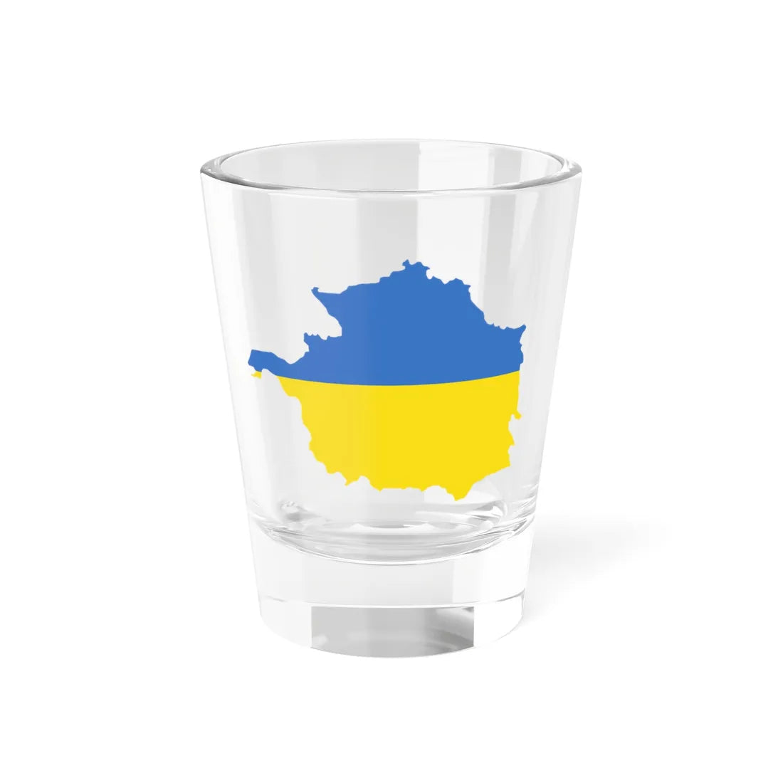 Flag-map of the West Ukrainian Peoples Republic (Ukraine) Shot Glass 1.5oz 1.5oz - Go Mug Yourself