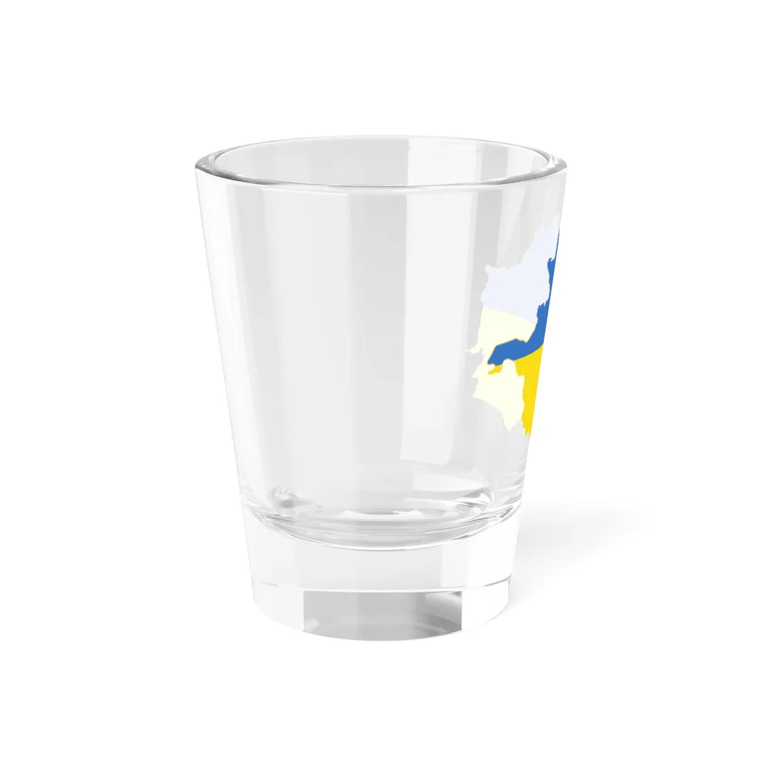 Flag-map of the West Ukrainian Peoples Republic (Ukraine) Shot Glass 1.5oz - Go Mug Yourself