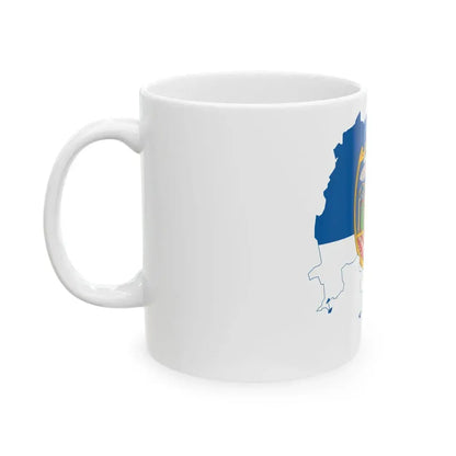 Flag-map of Tolna County (Hungary) White Coffee Mug - Go Mug Yourself