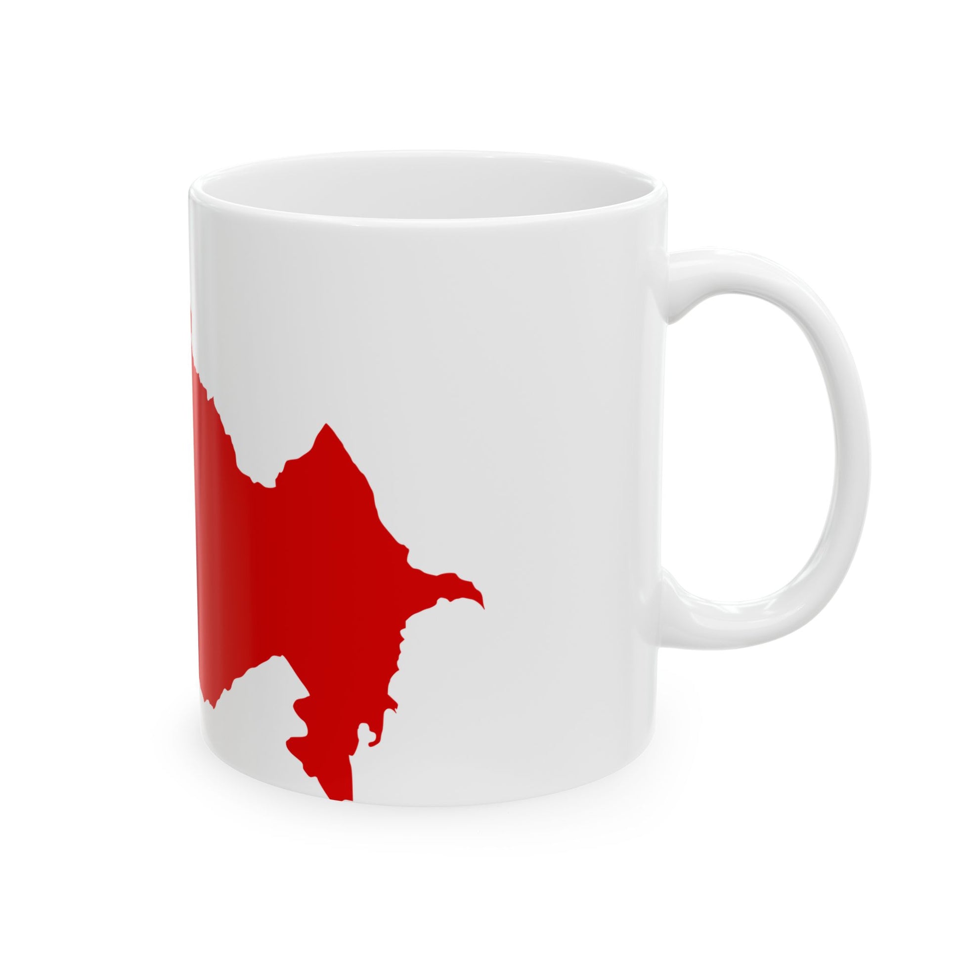 Flag map of Transcaucasian SFSR 1922-1936 (Azerbaijan) White Coffee Mug-Go Mug Yourself