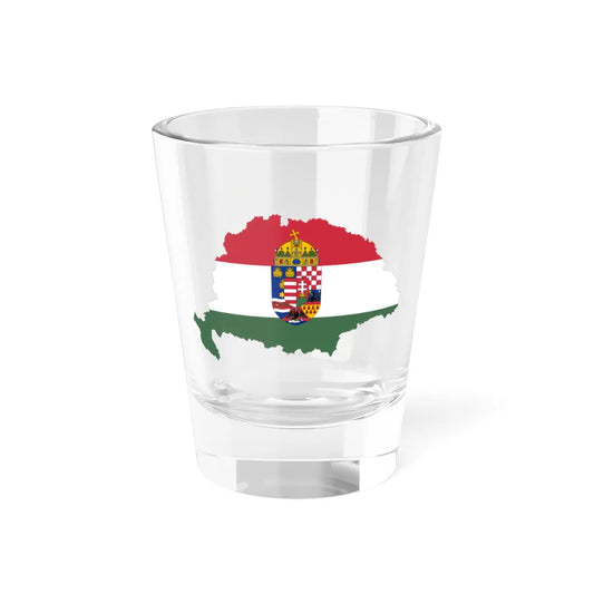 Flag-map of Transleithania 1896-1915 (Hungary) Shot Glass 1.5oz 1.5oz - Go Mug Yourself