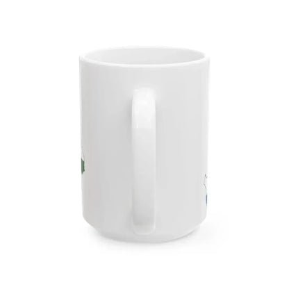 Flag-map of Transleithania 1896-1915 variant (Hungary) White Coffee Mug - Go Mug Yourself