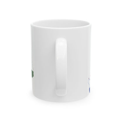 Flag-map of Transleithania 1915-1918 variant (Hungary) White Coffee Mug-Go Mug Yourself
