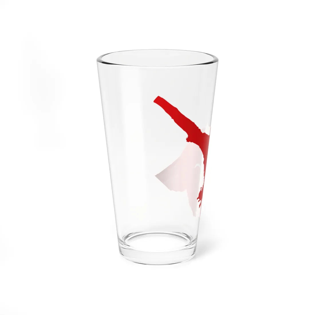 Flag map of Trieste (Italy) Pint Glass 16oz - Go Mug Yourself