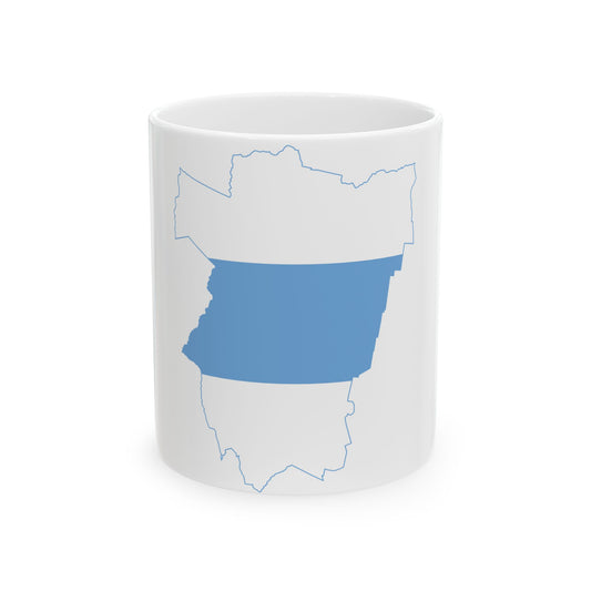 Flag-map of Tucuman Province (Argentina) White Coffee Mug-11oz-Go Mug Yourself