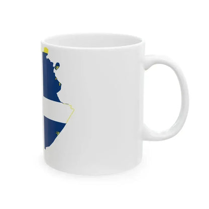 Flag map of Turin (Italy) White Coffee Mug - Go Mug Yourself