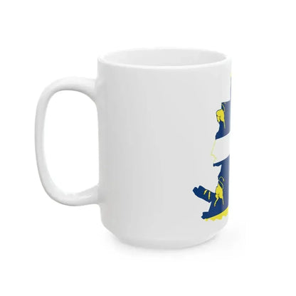 Flag map of Turin (Italy) White Coffee Mug - Go Mug Yourself