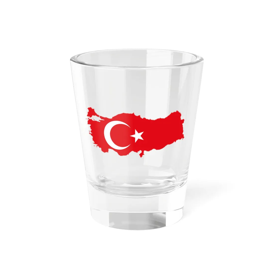 Flag-map of Turkey (Turkey) Shot Glass 1.5oz 1.5oz - Go Mug Yourself