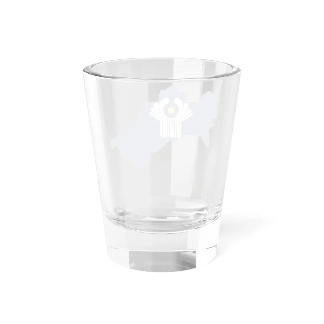 Flag-map of Turkmenistan CIS de facto (Turkmenistan) Shot Glass 1.5oz - Go Mug Yourself