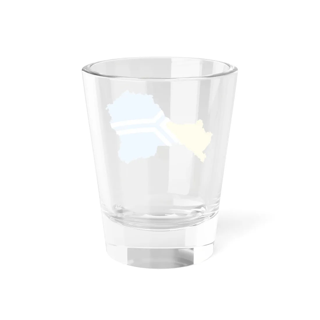 Flag-map of Tuva (Russia) Shot Glass 1.5oz - Go Mug Yourself