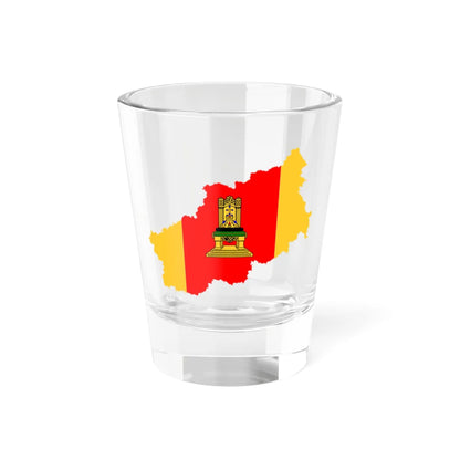 Flag-map of Tver Oblast (Russia) Shot Glass 1.5oz 1.5oz - Go Mug Yourself