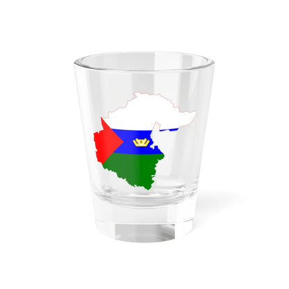 Flag-map of Tyumen Oblast (Russia) Shot Glass 1.5oz 1.5oz - Go Mug Yourself