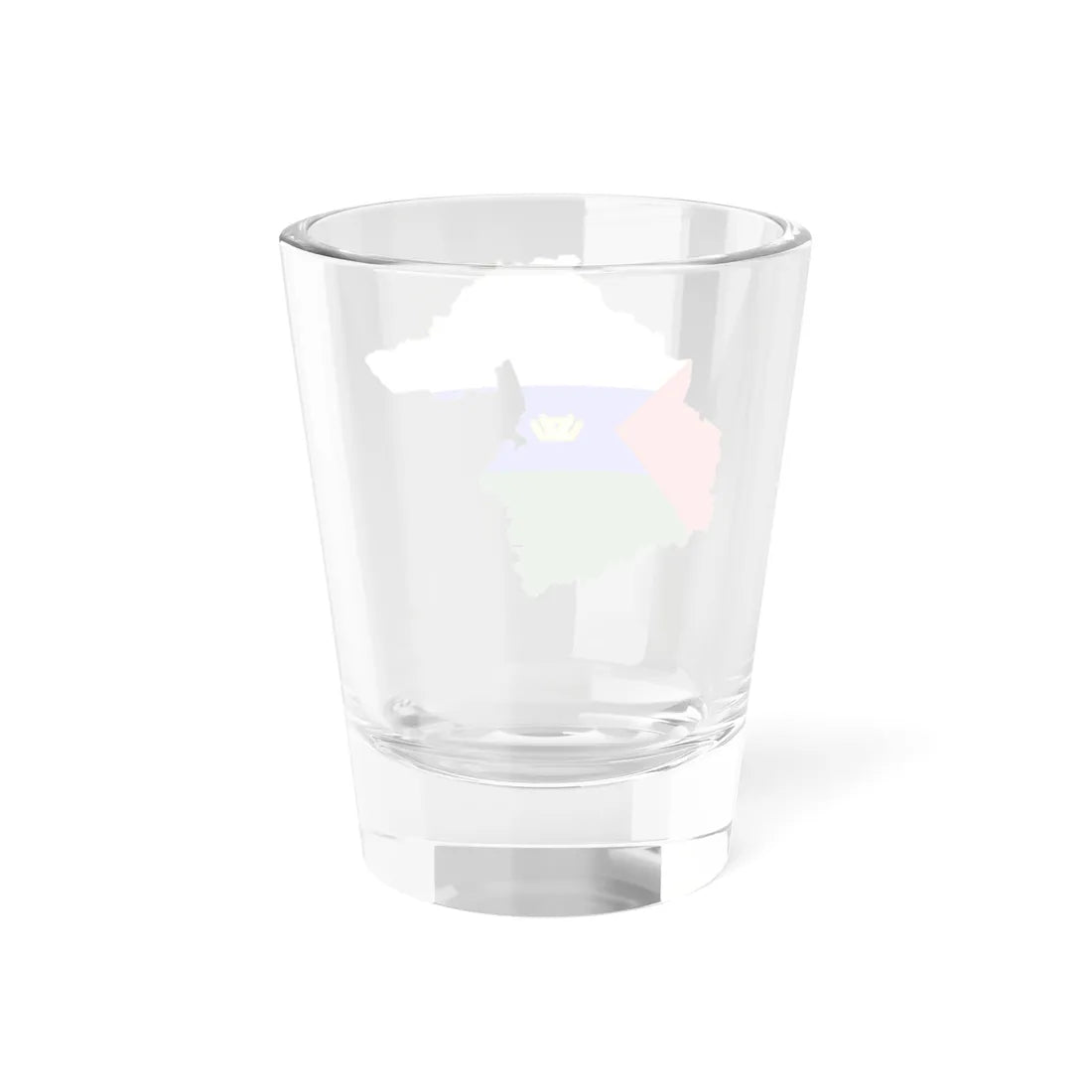 Flag-map of Tyumen Oblast (Russia) Shot Glass 1.5oz - Go Mug Yourself