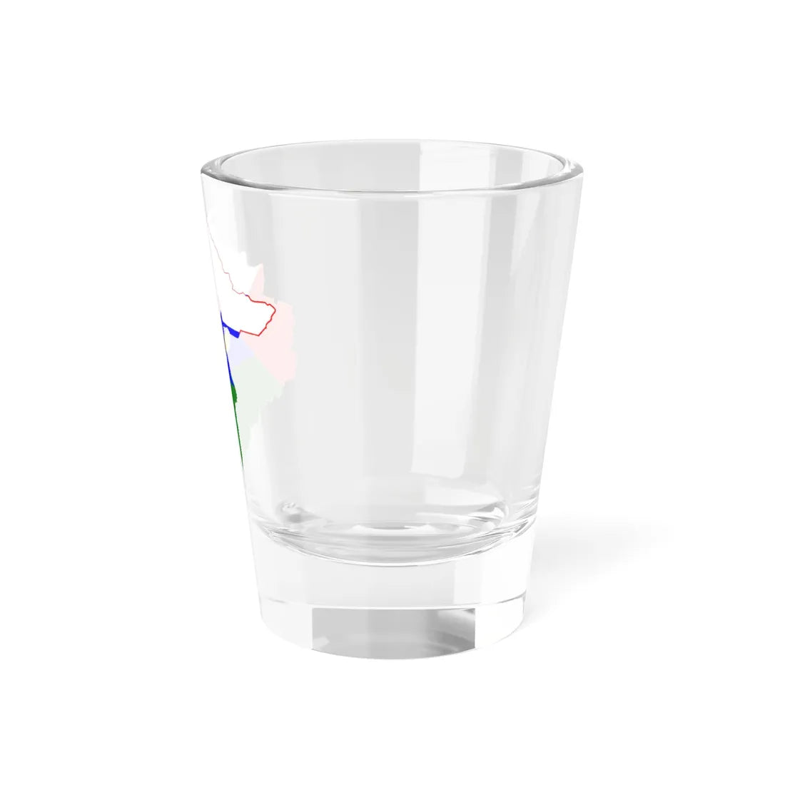 Flag-map of Tyumen Oblast (Russia) Shot Glass 1.5oz - Go Mug Yourself
