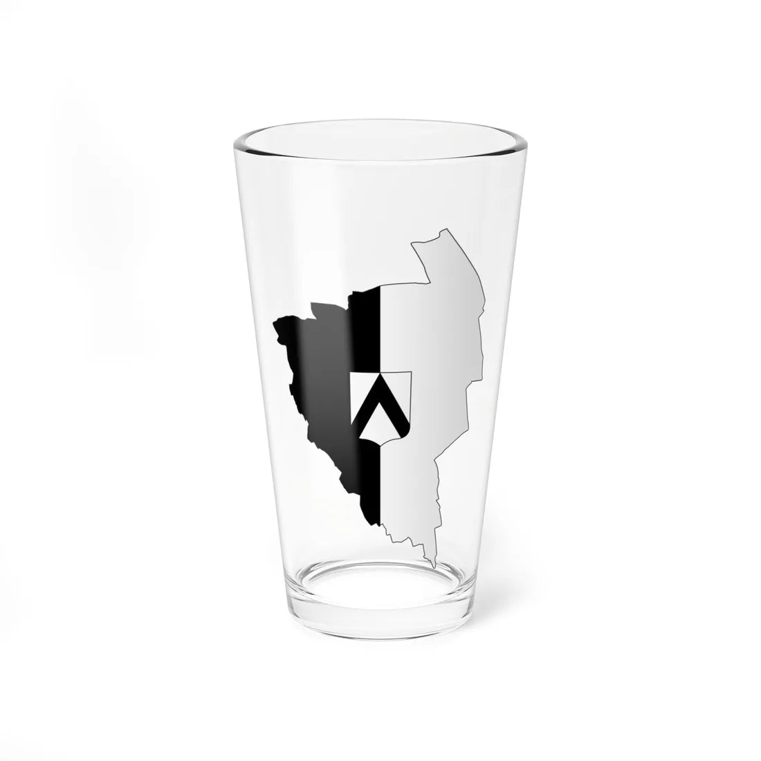 Flag map of Udine (Italy) Pint Glass 16oz 16oz - Go Mug Yourself