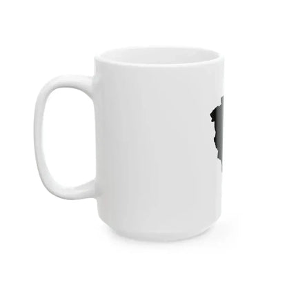 Flag map of Udine (Italy) White Coffee Mug - Go Mug Yourself