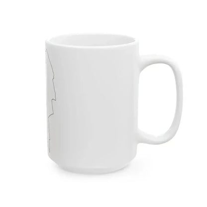 Flag map of Udine (Italy) White Coffee Mug - Go Mug Yourself