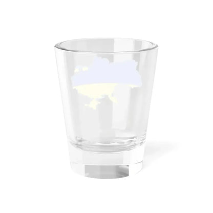 Flag map of Ukraine and the Belgorod Peoples Republic (Ukraine) Shot Glass 1.5oz - Go Mug Yourself