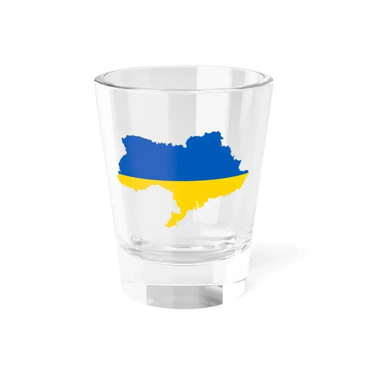 Flag map of Ukraine April 17 2022 (Ukraine) Shot Glass 1.5oz 1.5oz - Go Mug Yourself