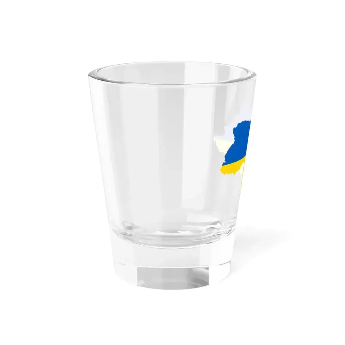 Flag map of Ukraine April 17 2022 (Ukraine) Shot Glass 1.5oz - Go Mug Yourself