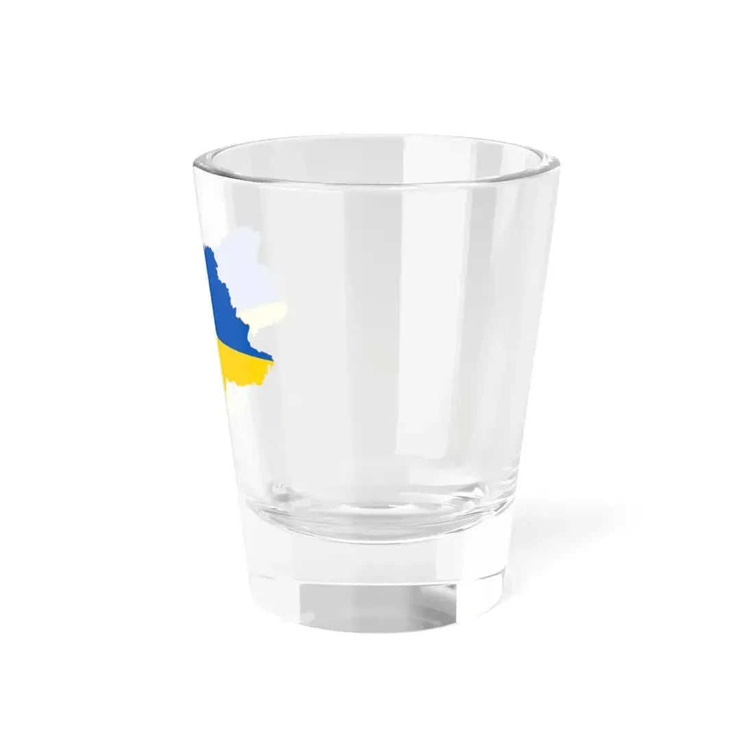 Flag map of Ukraine April 17 2022 (Ukraine) Shot Glass 1.5oz - Go Mug Yourself