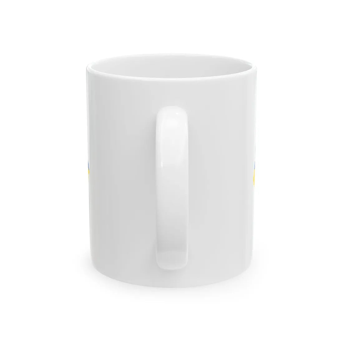 Flag map of Ukraine April 17 2022 (Ukraine) White Coffee Mug - Go Mug Yourself