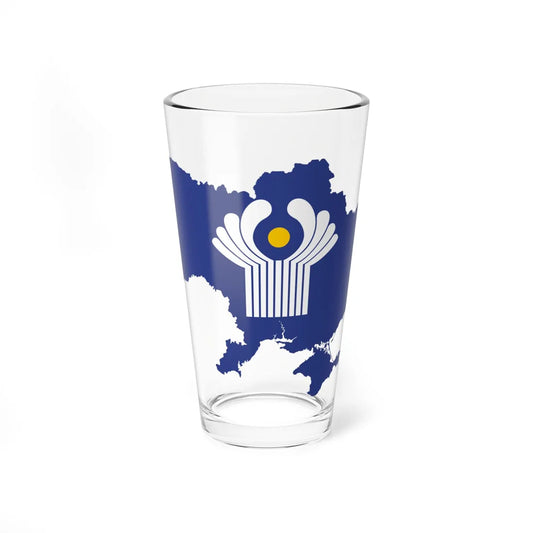 Flag-map of Ukraine CIS de facto (Ukraine) Pint Glass 16oz 16oz - Go Mug Yourself