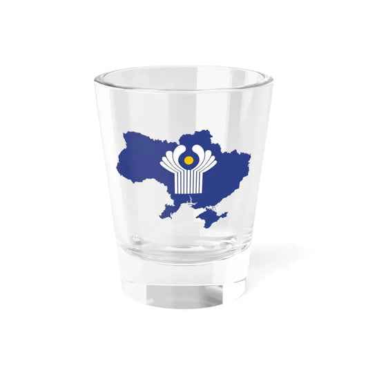 Flag-map of Ukraine CIS de facto (Ukraine) Shot Glass 1.5oz 1.5oz - Go Mug Yourself