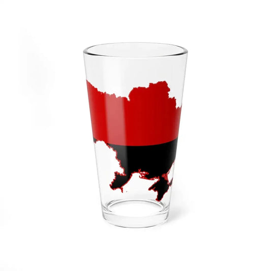 Flag map of Ukraine OUN-r (Ukraine) Pint Glass 16oz 16oz - Go Mug Yourself