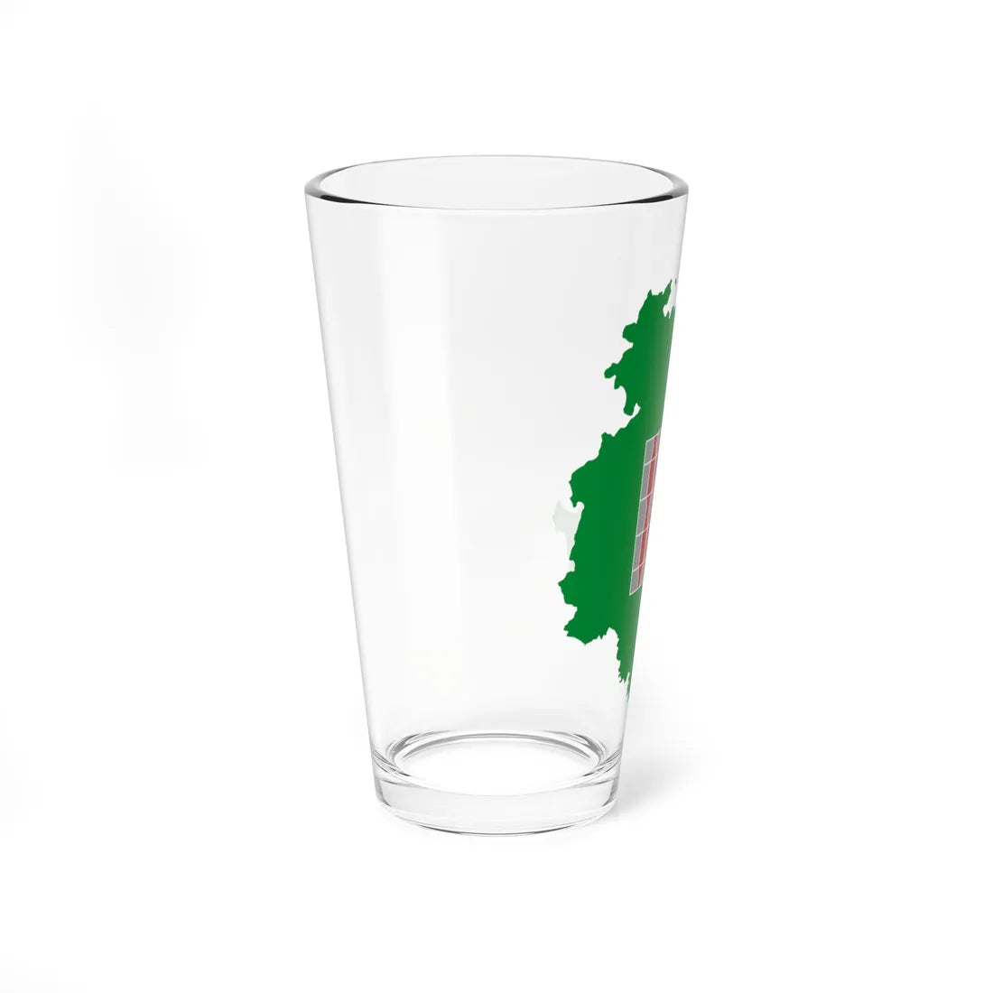 Flag map of Umbria (Italy) Pint Glass 16oz - Go Mug Yourself