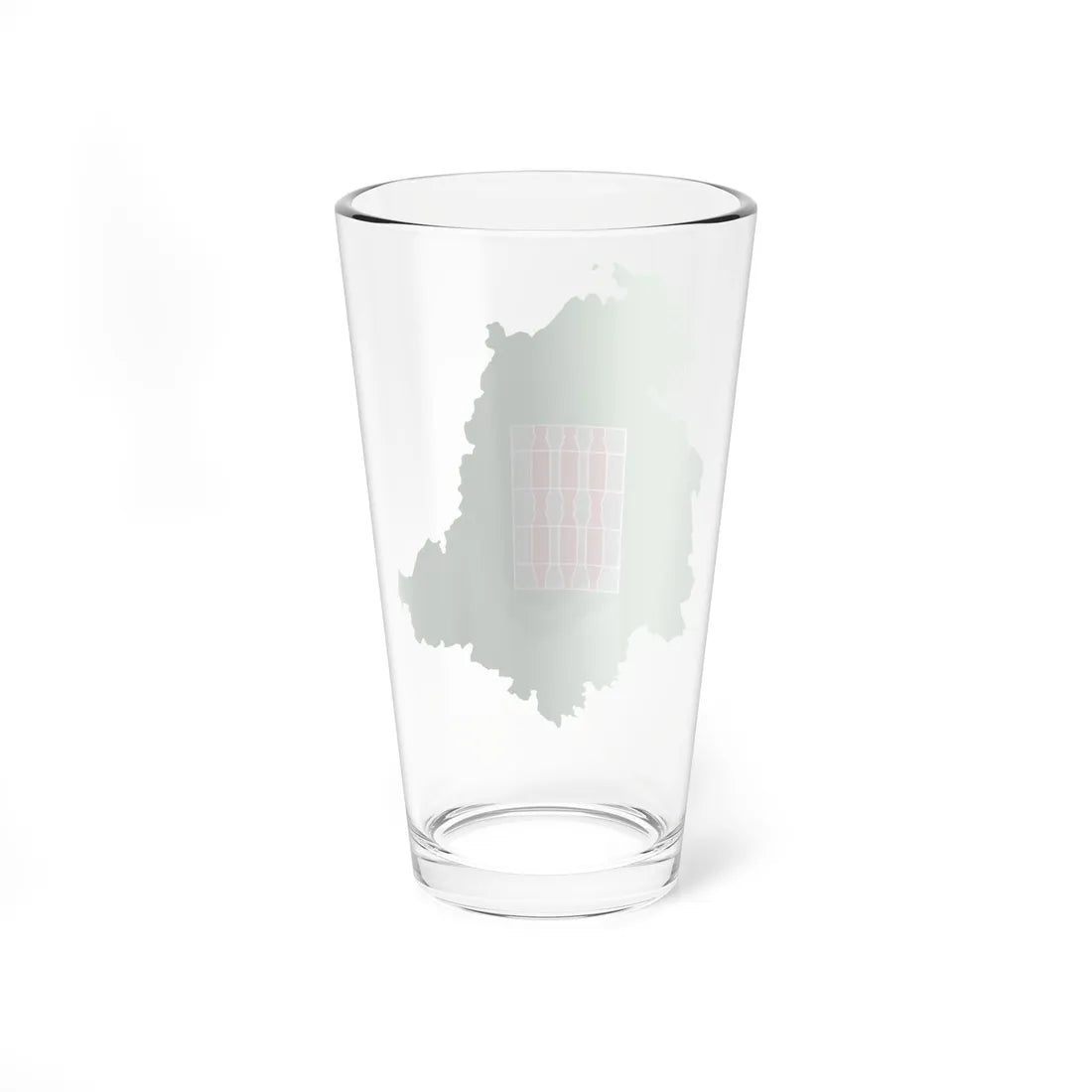Flag map of Umbria (Italy) Pint Glass 16oz - Go Mug Yourself