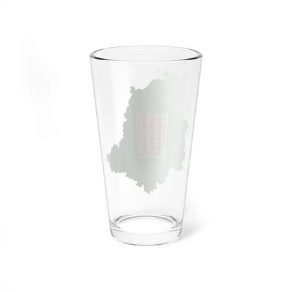 Flag map of Umbria (Italy) Pint Glass 16oz - Go Mug Yourself