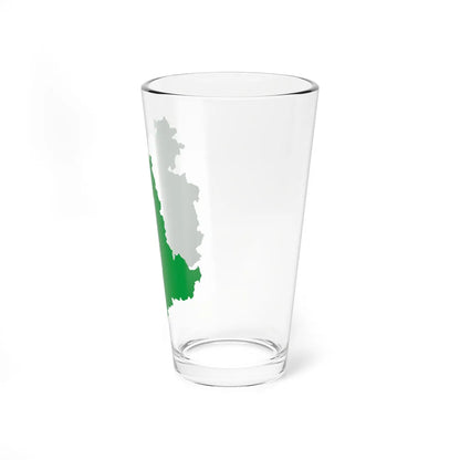Flag map of Umbria (Italy) Pint Glass 16oz - Go Mug Yourself