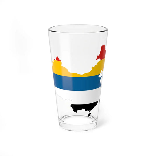 Flag map of Unified China Beiyang Government (China) Pint Glass 16oz 16oz - Go Mug Yourself