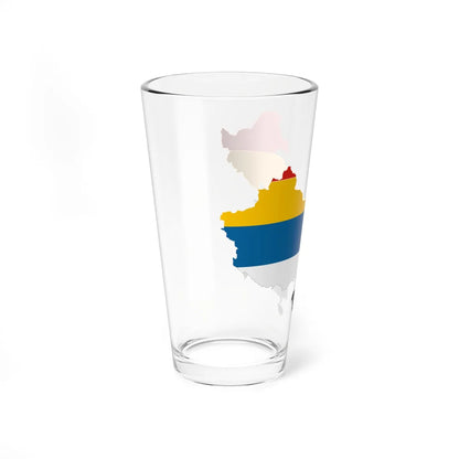 Flag map of Unified China Beiyang Government (China) Pint Glass 16oz - Go Mug Yourself