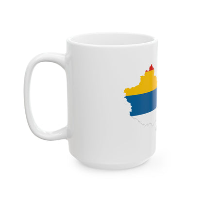 Flag map of Unified China Beiyang Government (China) White Coffee Mug-Go Mug Yourself