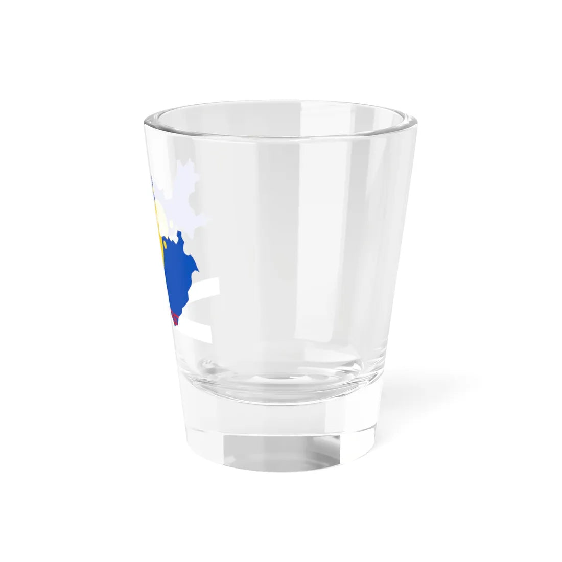Flag-map of Ust-Orda Buryat Autonomous Okrug (Russia) Shot Glass 1.5oz - Go Mug Yourself