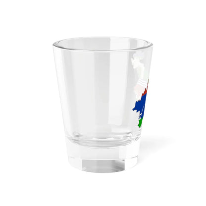 Flag-map of Usti nad Labem Region (Czech Republic) Shot Glass 1.5oz - Go Mug Yourself