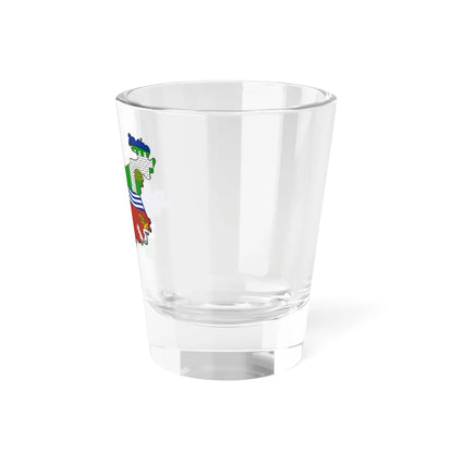 Flag-map of Usti nad Labem Region (Czech Republic) Shot Glass 1.5oz - Go Mug Yourself