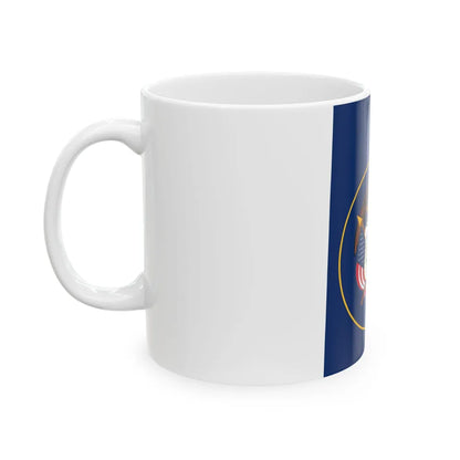 Flag-map of Utah (United States) White Coffee Mug - Go Mug Yourself