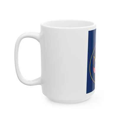 Flag-map of Utah (United States) White Coffee Mug - Go Mug Yourself