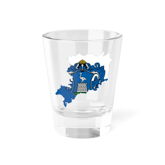 Flag-map of Vas County (Hungary) Shot Glass 1.5oz 1.5oz - Go Mug Yourself