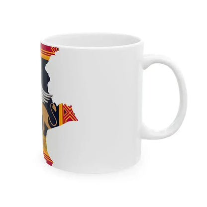 Flag-map of Veneto (Italy) White Coffee Mug - Go Mug Yourself