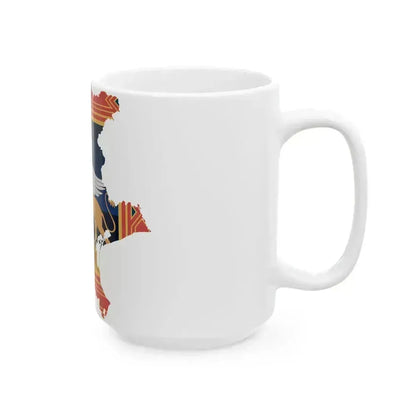 Flag map of Veneto (Italy) White Coffee Mug - Go Mug Yourself